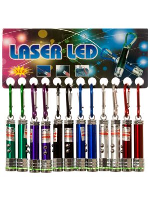 KEYCHAIN W/LIGHT & ASST COLORS #090147
