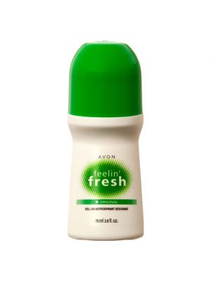 AVON ROLL ON DEODORANT FEELIN FRESH 2.6 OZ