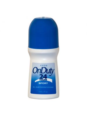 AVON ROLL ON DEODORANT ON DUTY 24HR SPORT 2.6 OZ