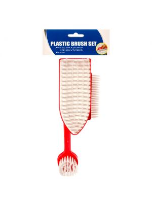 NUVALU BRUSH SET 3PCS W/ASST COLORS