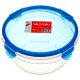 PLASTIC CONTAINER ROUND 44OZ W/ASST LID CLRS